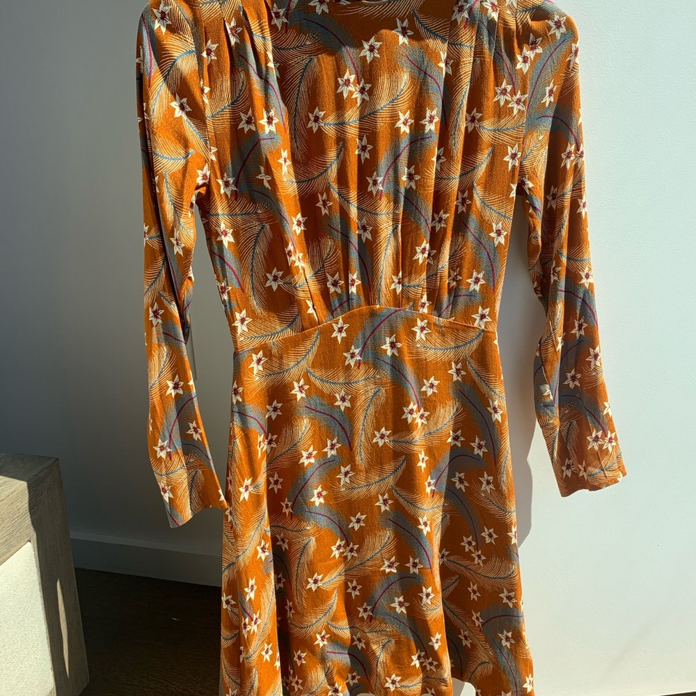 & Other Stories rust mini dress